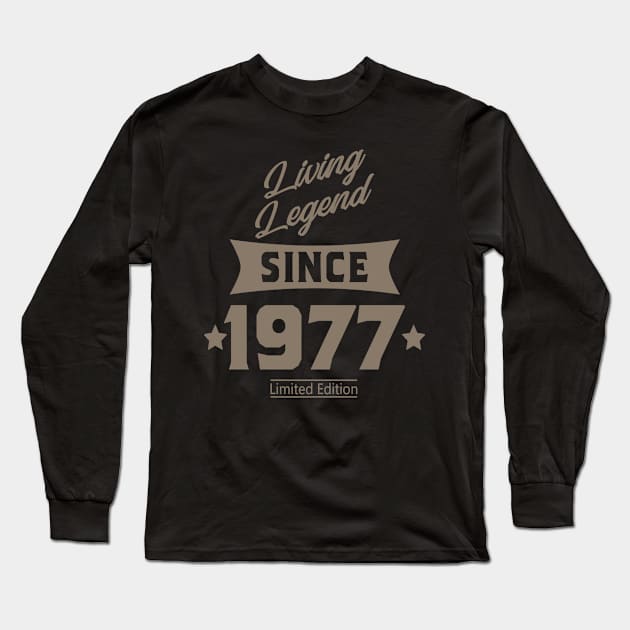 Living legend since 1977 Long Sleeve T-Shirt by rodmendonca